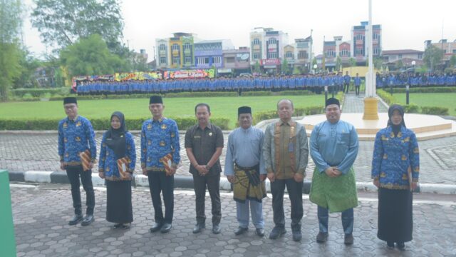 Upacara penyerahan 477 SK CPNS dan PPPK Pemkab Aceh Tamiang, dihadiri pejabat BKN, Ketua DPRK, dan pimpinan OPD