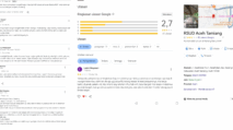 Screenshot Google Review RSUD Aceh Tamiang dengan komentar negatif warga