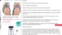 Sendal jepit putih tali biru dijual Rp 2,9 juta di e-commerce viral karena diklaim hanya satu di dunia