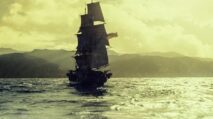 Pasukan marinir Amerika Serikat bersiap di atas kapal USS Potomac sebelum menyerbu Kuala Batu, Aceh, tahun 1832.