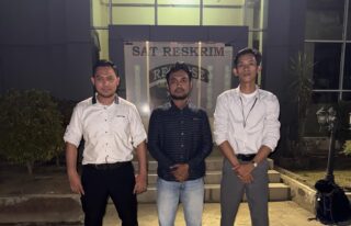 Tim Penasihat Hukum BPH Meurah Silu Maulana S.H. saat memberikan keterangan terkait pendampingan kasus pengeroyokan anak di bawah umur di Aceh Timur.