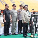 Wakil Bupati Aceh Tamiang Ismail memimpin Apel Kesiapsiagaan Penanggulangan Bencana Karhutla 2026 bersama Forkopimda