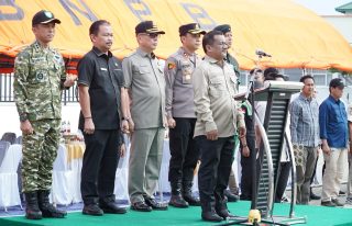 Wakil Bupati Aceh Tamiang Ismail memimpin Apel Kesiapsiagaan Penanggulangan Bencana Karhutla 2026 bersama Forkopimda